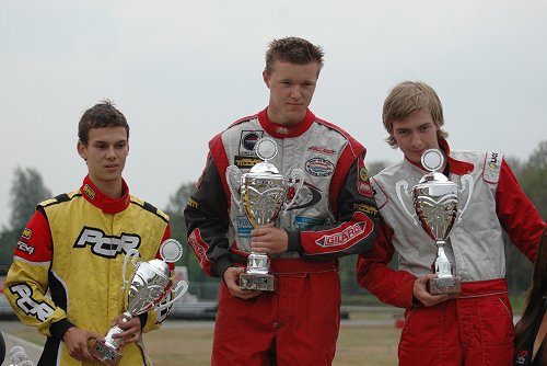 Erwin Montfoort op podium